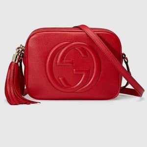 SOLD - NEW Red Gucci Soho Crossbody